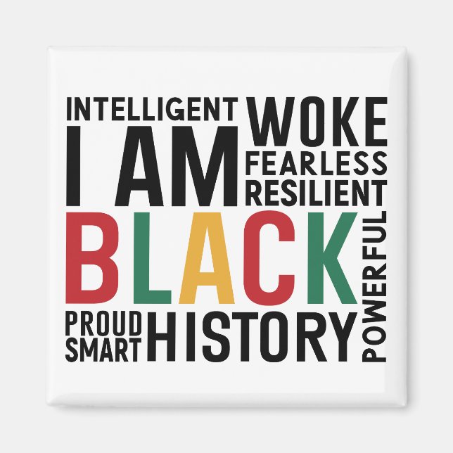 I Am Black History Magnet (Front)