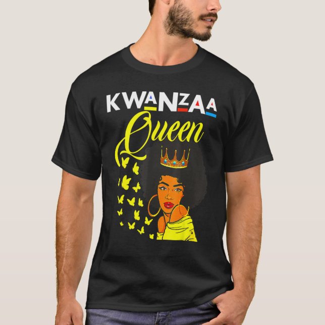 I Am Black History Melanin Sista Brown Skin Afro G T-Shirt (Front)