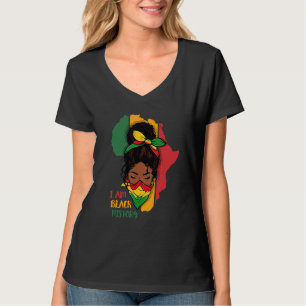 I Am Black History Month Africa Map & Black Queen T-Shirt