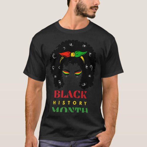 I Am Black History Month African American For Girl T_Shirt