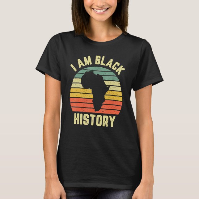 I Am Black History Month Afro African Pride Boys G T-Shirt (Front)