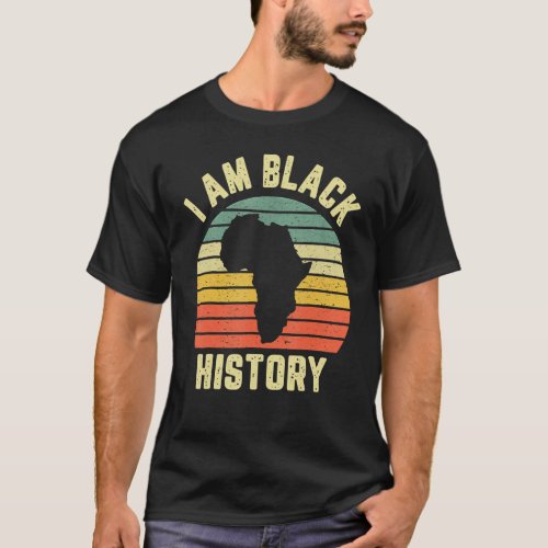 I Am Black History Month Afro African Pride Boys G T_Shirt