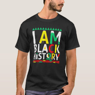 I Am Black History Month Afro African Pride Men Wo T-Shirt