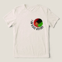 I am black history pan African flag afro women red