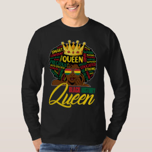 I Am Black History Queen BHM BLM Pride Melanin Wom T-Shirt