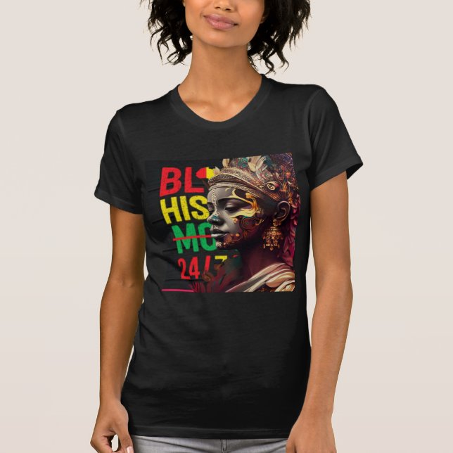 I am Black History Svg, Black history month Svg,  T-Shirt (Front)