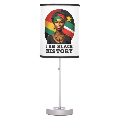 I am Black History Table Lamp