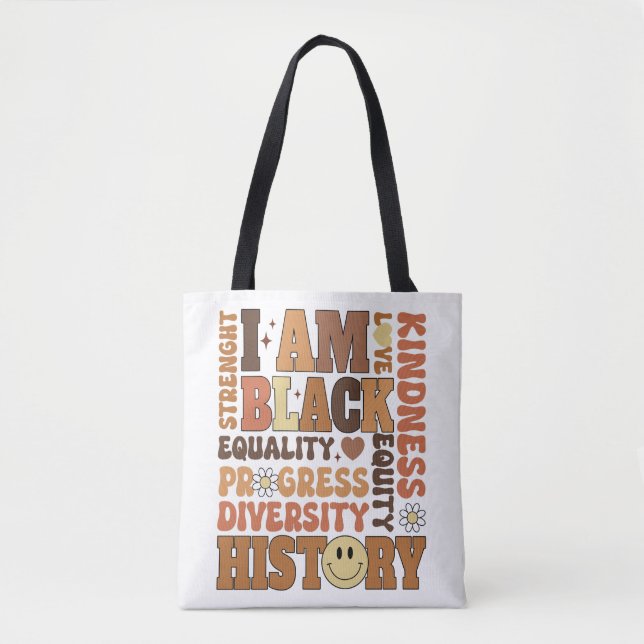 I AM BLACK HISTORY TOTE BAG (Front)