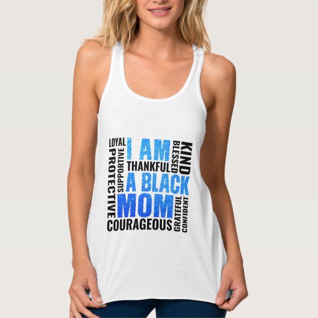 I Am | Black Mom Tank Top (Front)