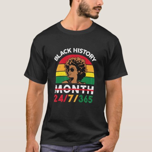 I Am Blacknificent Pride Black History African Roo T_Shirt