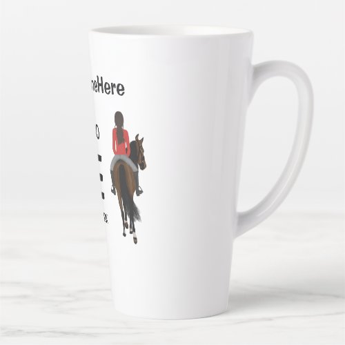 I am born to ride but forced to work funny horse   latte mug