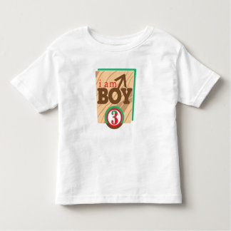 I AM BOY 3 TODDLER T-SHIRT