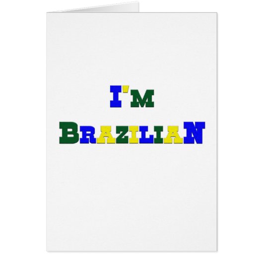 I am Brazilian Cards (Front)
