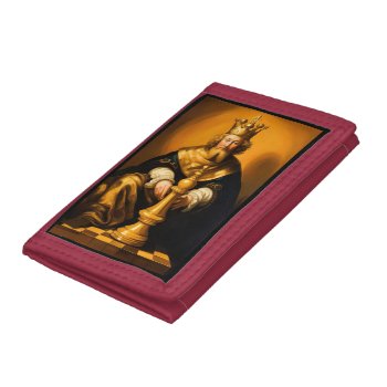 I Am But A King Chess Theme Wallet by busycrowstudio at Zazzle