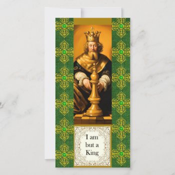 I Am But A King Notecard by busycrowstudio at Zazzle