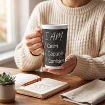 I Am Calm Capable Confident Positive Affirmation