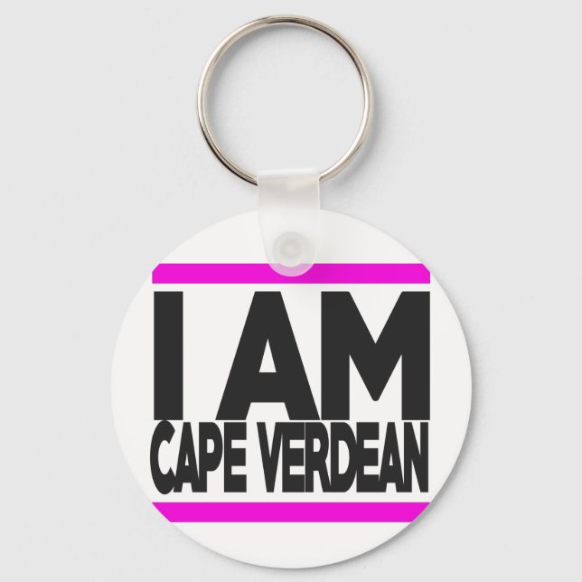 i am cape Verdean Keychain (Front)
