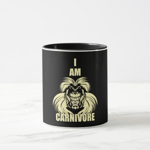 I AM CARNIVORE Two_Tone COFFEE MUG