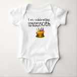 I am celebrating Grandma's 50th birthday Baby Bodysuit<br><div class="desc">I am celebrating Grandpa's 60th birthday</div>
