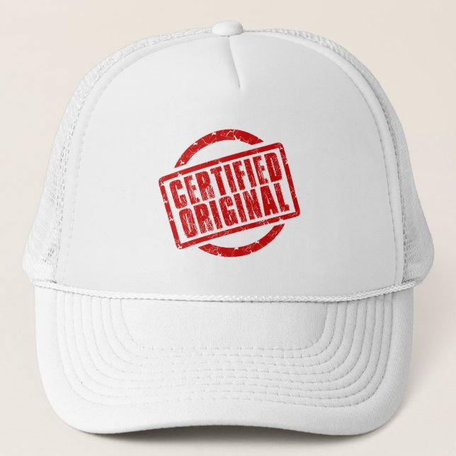 I' am certified original Trucker Hat (Front)
