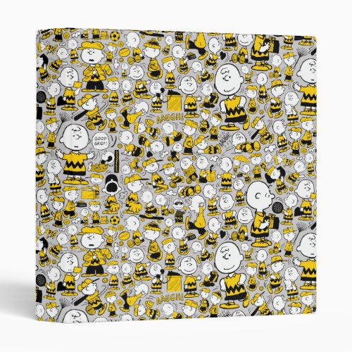 I Am Charlie Brown Pattern 3 Ring Binder