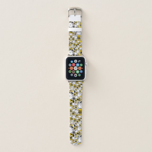 I Am Charlie Brown Pattern Apple Watch Band (Front)