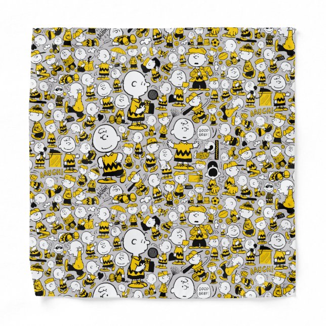 I Am Charlie Brown Pattern Bandana (Front)