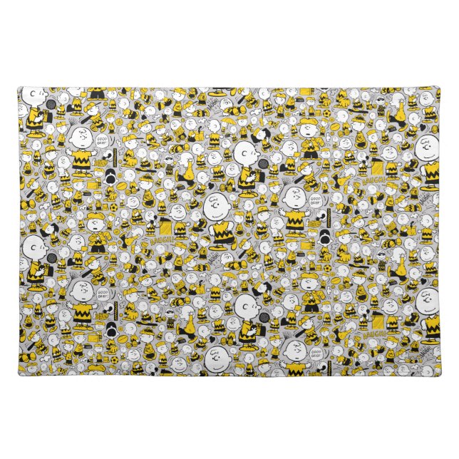 I Am Charlie Brown Pattern Cloth Placemat (Front)
