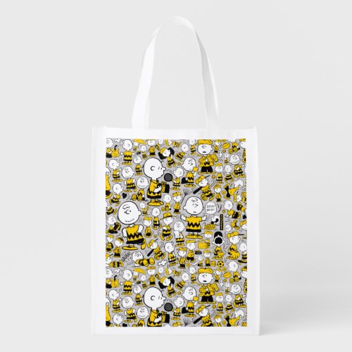 I Am Charlie Brown Pattern Grocery Bag