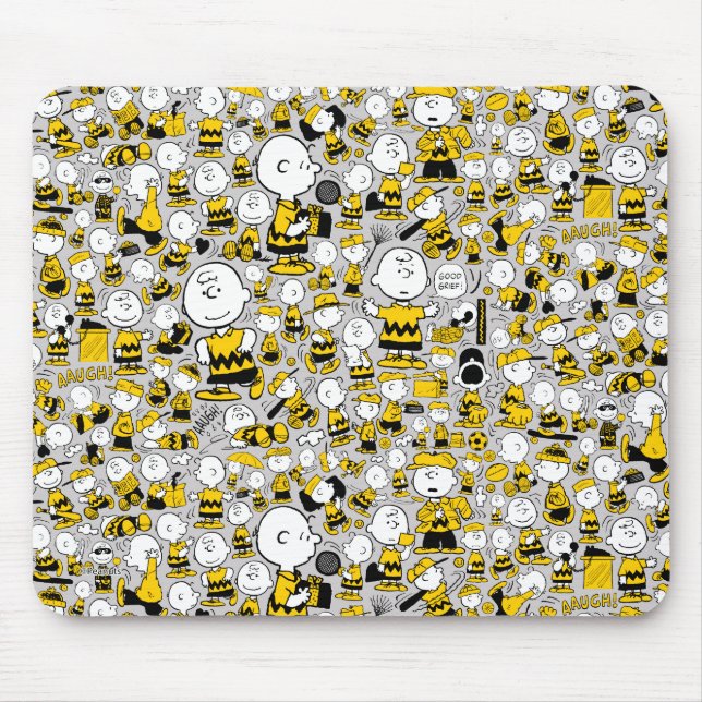 I Am Charlie Brown Pattern Mouse Pad (Front)