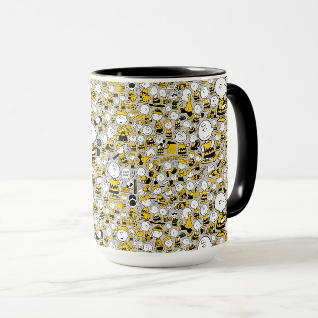 I Am Charlie Brown Pattern Mug (Front Right)