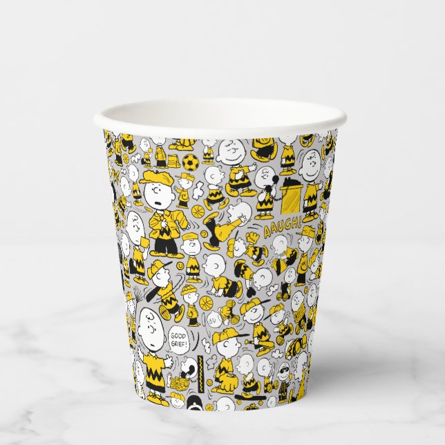 I Am Charlie Brown Pattern Paper Cups (Front)