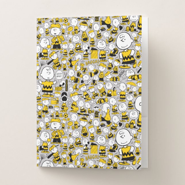 I Am Charlie Brown Pattern Pocket Folder (Front)
