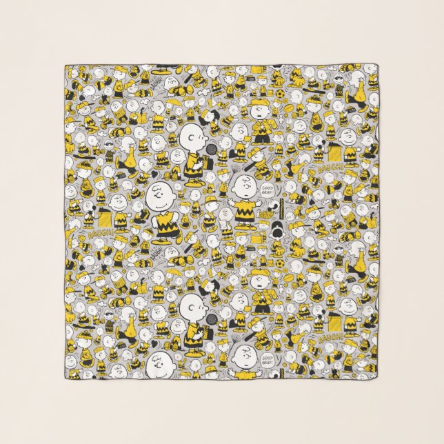 I Am Charlie Brown Pattern Scarf (Front)