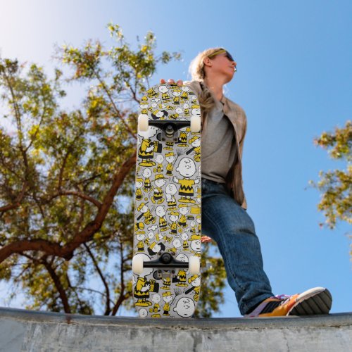 I Am Charlie Brown Pattern Skateboard