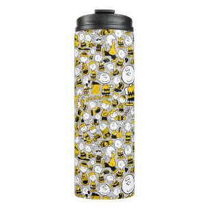 I Am Charlie Brown Pattern Thermal Tumbler