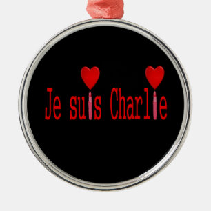 I am charlie metal ornament