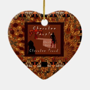 I am Cherokee Ceramic Ornament