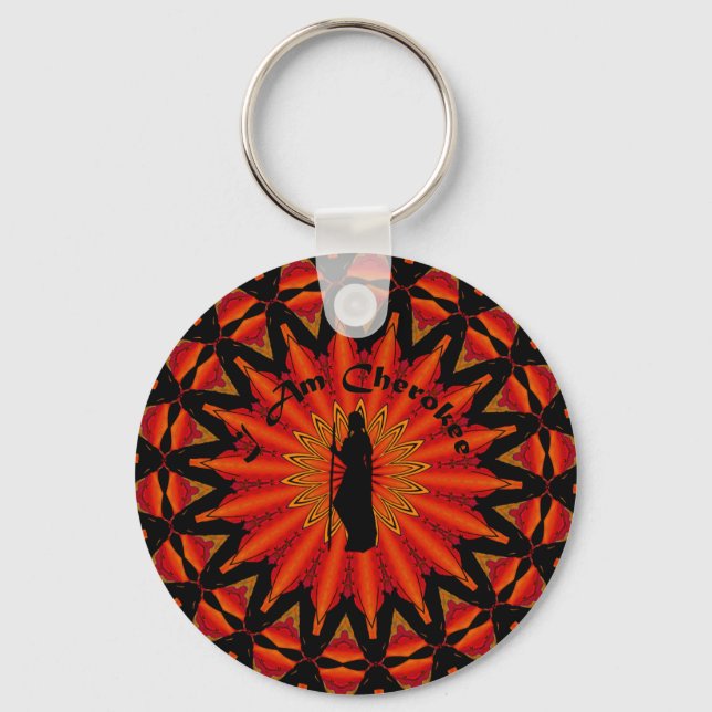I am Cherokee Keychain (Front)