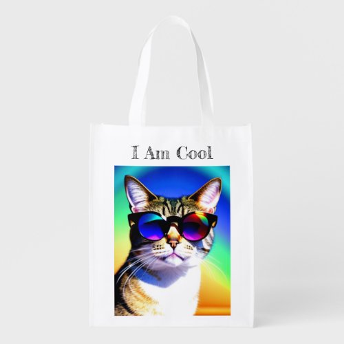 I Am Cool Grocery Bag