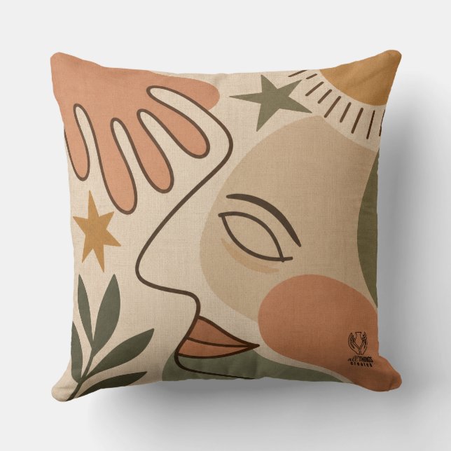 I AM CREATED – Genesis Throw Pillow (Back)