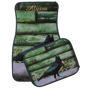 I am Crow Green Car Mats