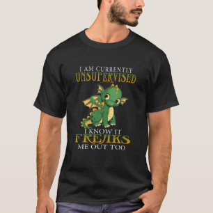 I Am Currently Unsupervised I Know Funny Dragons G T-Shirt