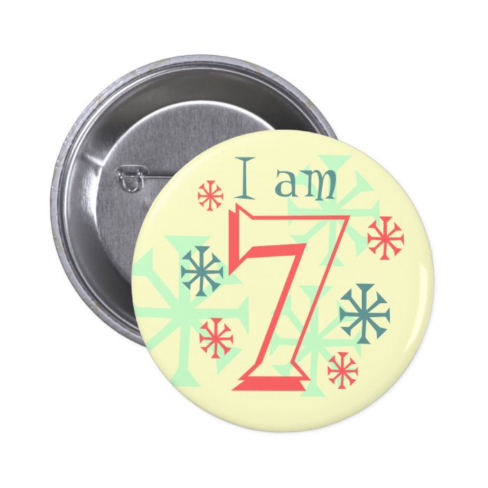I am ? custom birthday button badge