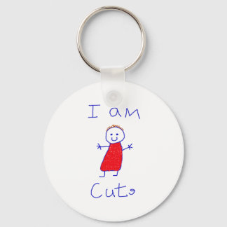 I Am Cute Keychain