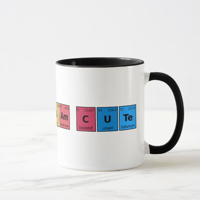 I am Cute Periodic Table Mug (Right)