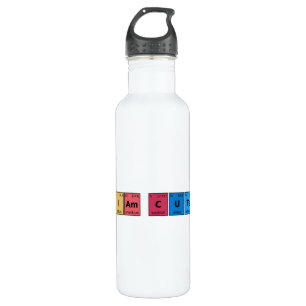 I am Cute Periodic Table Stainless Steel Water Bottle