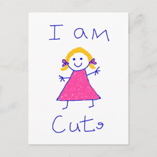 I Am Cute Postcard