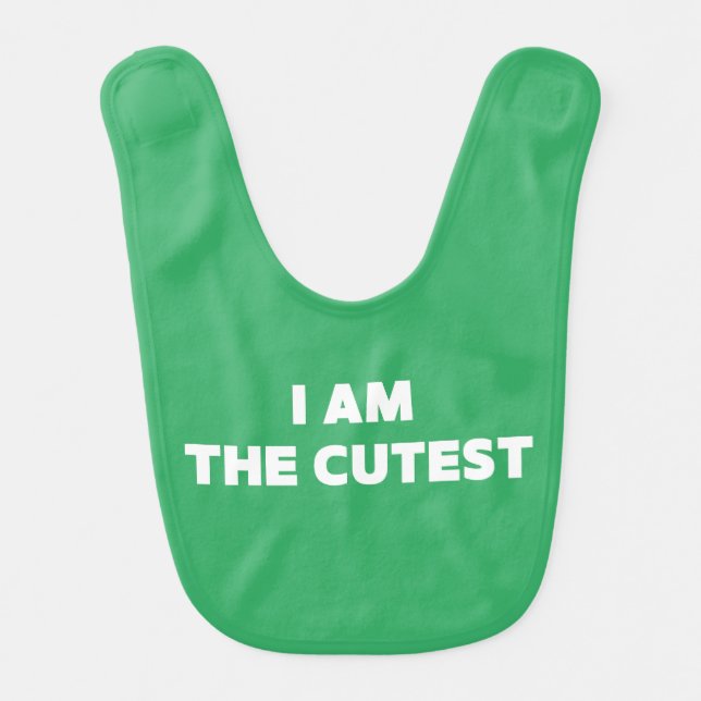 I AM CUTEST BABY BIBS (Front)