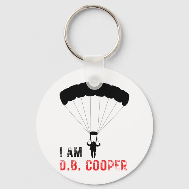I AM D.B. Cooper  Keychain (Front)
